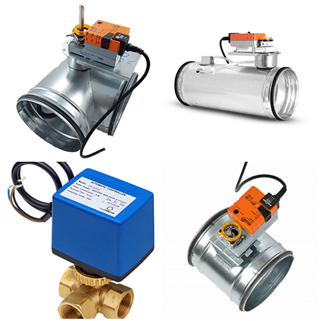 Kat Absperrklappen Bypassklappen Rueckstauklappe Volumenstromregler