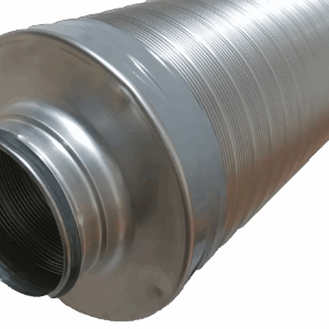 Rohrschalldämpfer, Telefonieschalldämpfer mit Lippendichtung, 25mm Packungsstärke, 1000mm lang