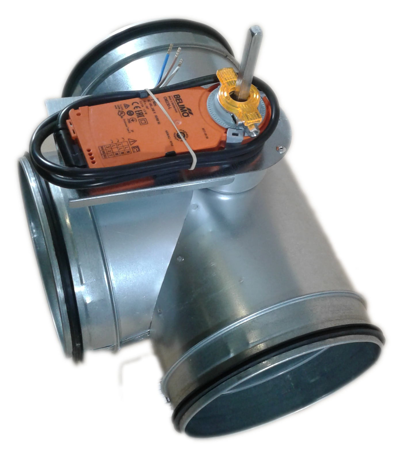 Bypassklappe mit elektro Stellantrieb Belimo CM24A für 230V