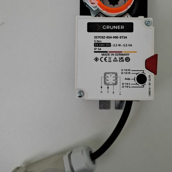 Gruner Klappenstellantrieb damper actuator 227CSZ-024-05E-ST24/8E8/CL1.6 24V 5Nm stetig regelnd (227CSZ-024-05-077 )
